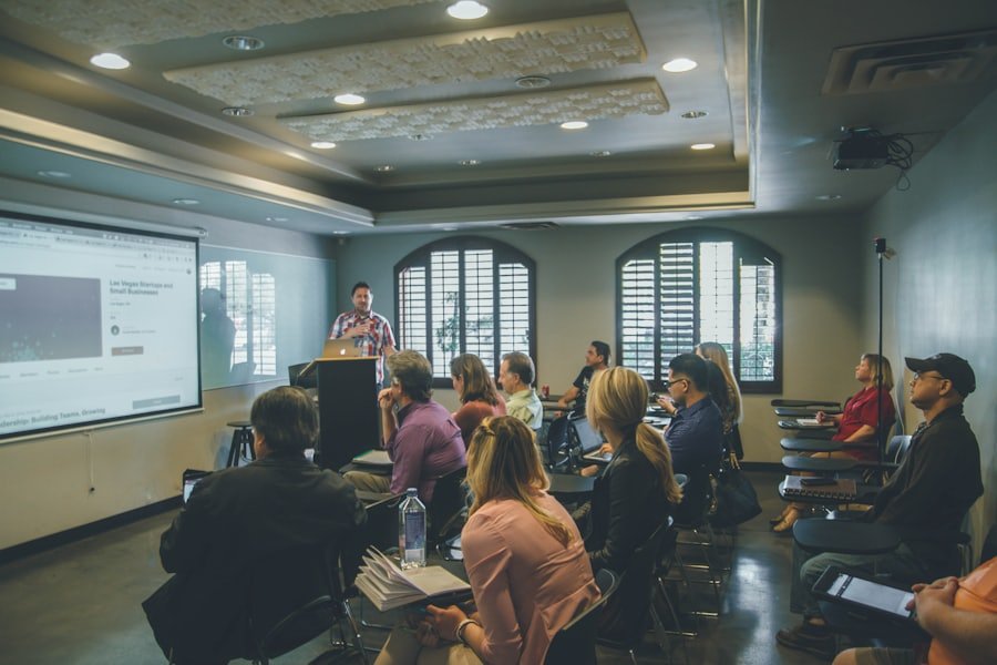 A training class in session